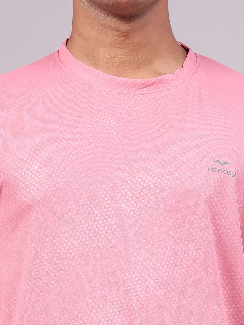 men textured short sleeve slim fit t-shirt - 22509122 -  Standard Image - 1