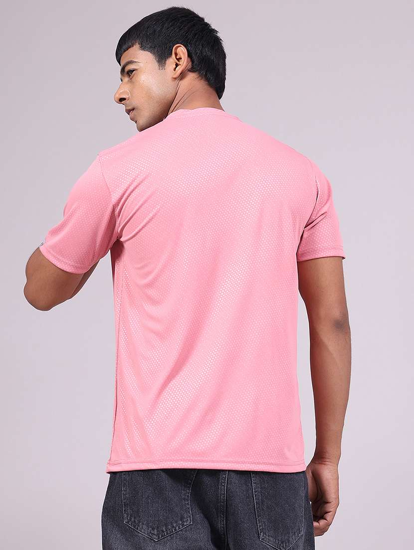 men textured short sleeve slim fit t-shirt - 22509122 -  Standard Image - 4