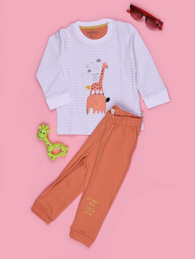 kids printed round neck full length set - 22509144 -  Standard Image - 1