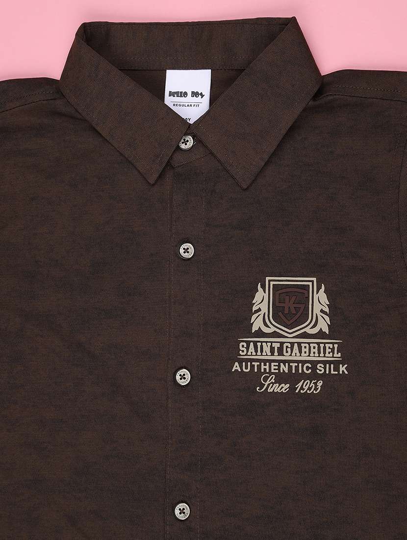 Boys Printed Short Sleeves Egular Fit Shirt - 22509162 -  Standard Image - 4