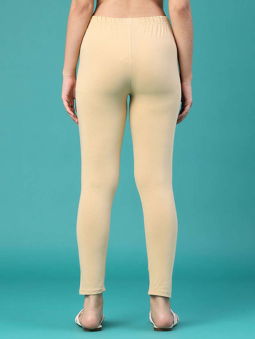 Women Solid Mid Rise Ankle Length Leggings - 22509219 -  Standard Image - 4