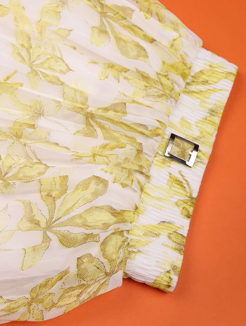 girls printed high rise a-line skirt - 22509918 -  Standard Image - 4