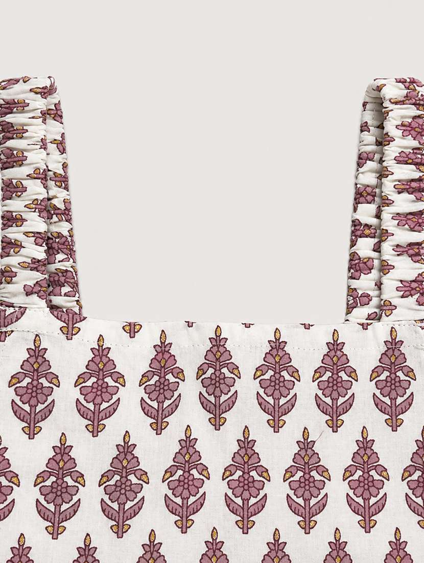 girls printed sleeveless top and skirt co-ord set - 22511099 -  Standard Image - 4