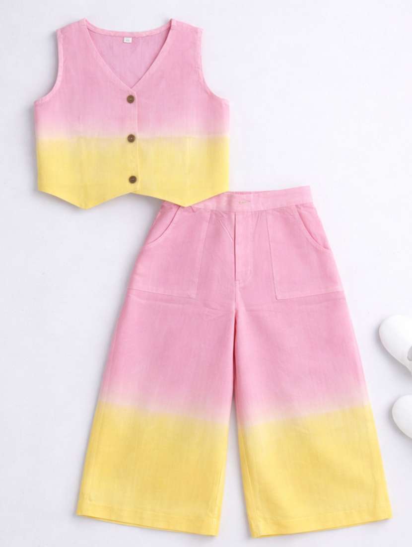girls ombre sleeveless top and palazzo co-ord set - 22511177 -  Standard Image - 1