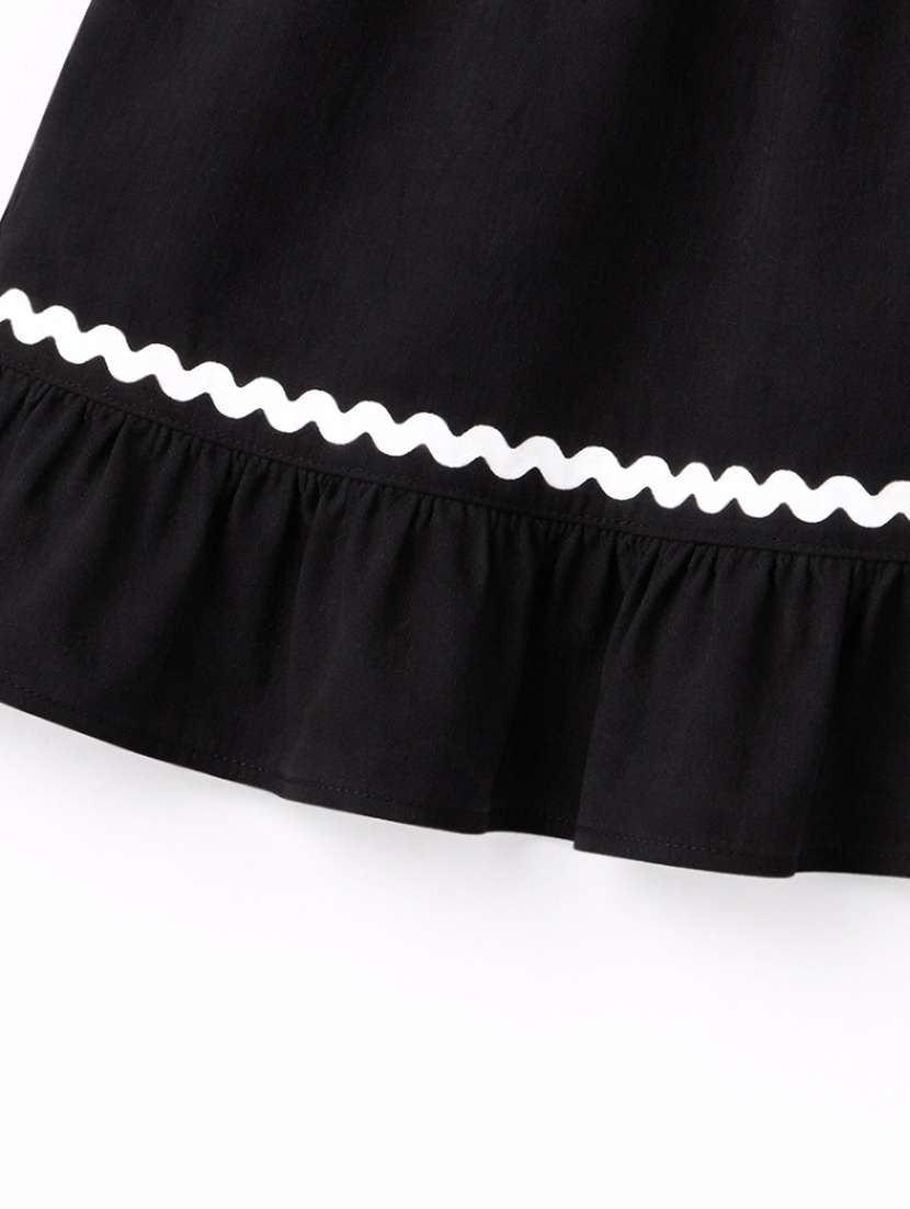 girls solid square top and skirt co-ord set - 22511238 -  Standard Image - 4