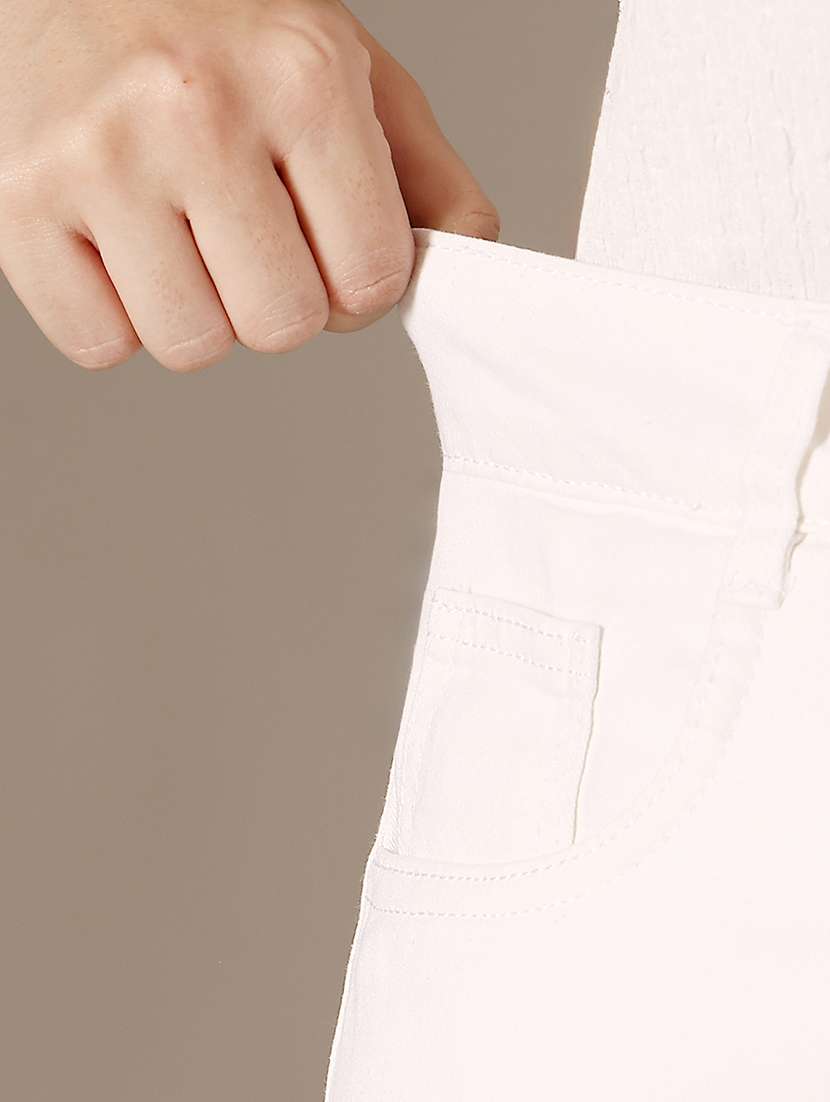 women solid high rise bootcut jeans - 22511339 -  Standard Image - 4