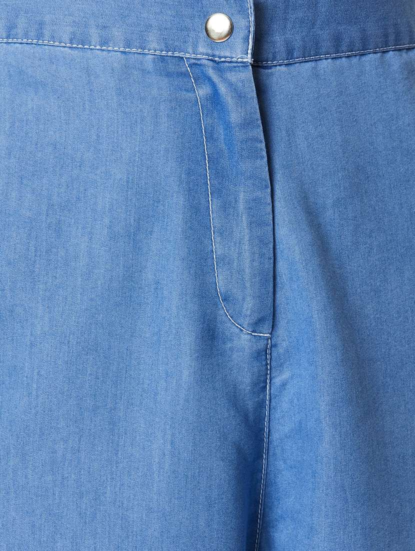 women solid high rise wide leg jeans - 22511359 -  Standard Image - 1