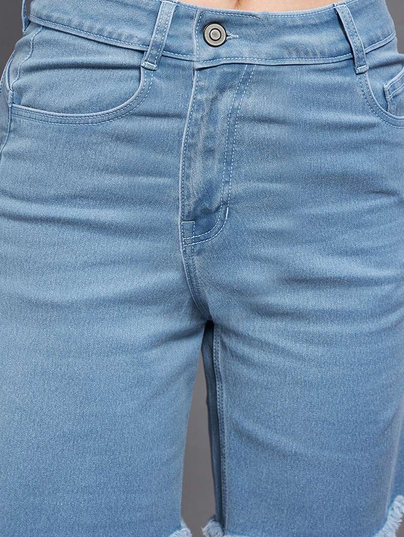 women solid high rise regular shorts - 22511382 -  Standard Image - 1