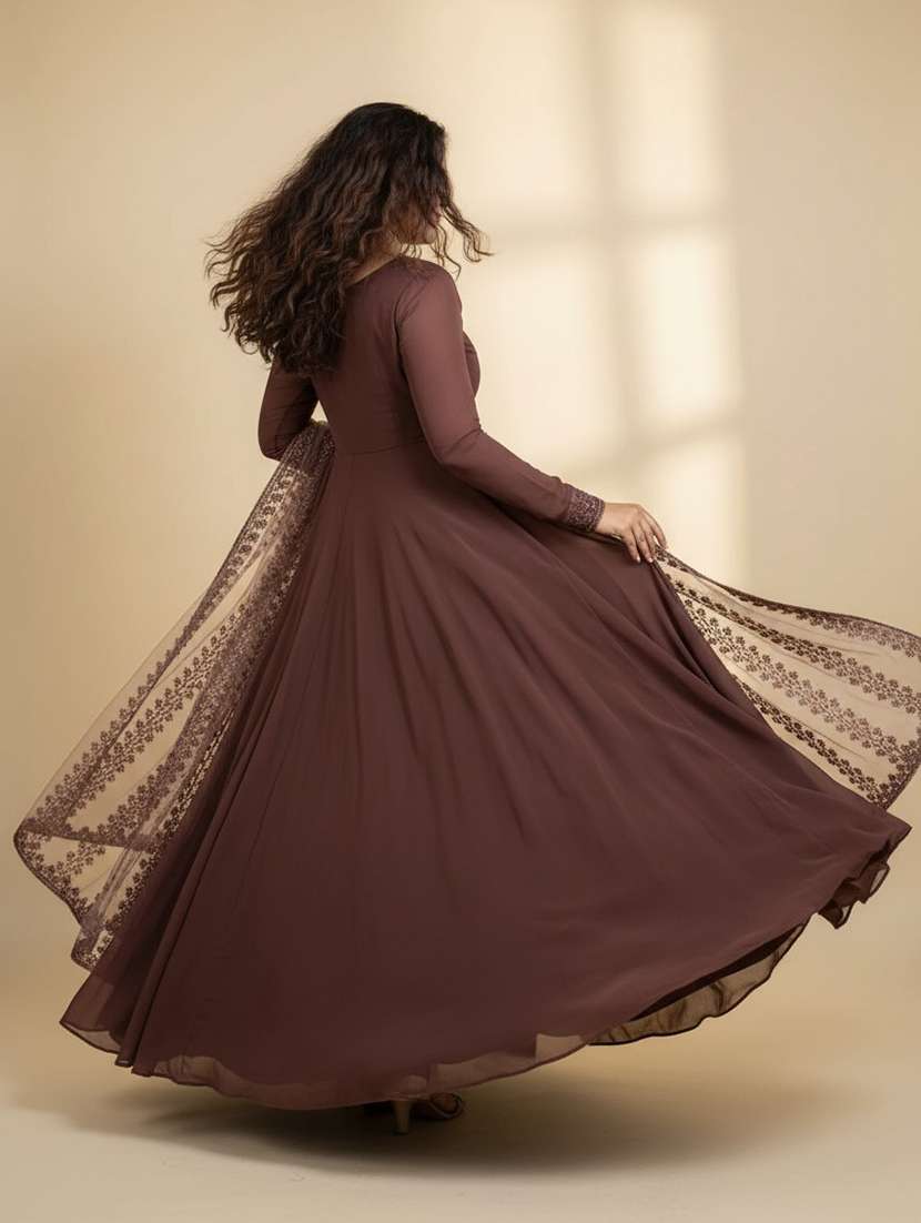women solid long sleeve kurta dupatta set - 22511769 -  Standard Image - 4