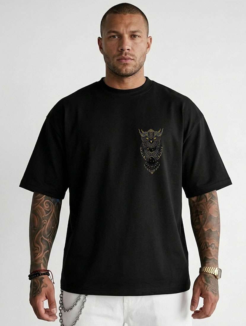 men printed short sleeve oversized t-shirt - 22511774 -  Standard Image - 1