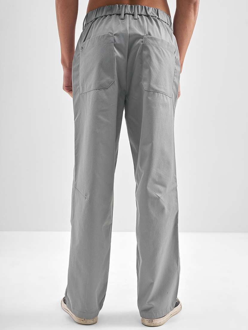 men solid mid rise pleated casual trouser - 22511848 -  Standard Image - 4