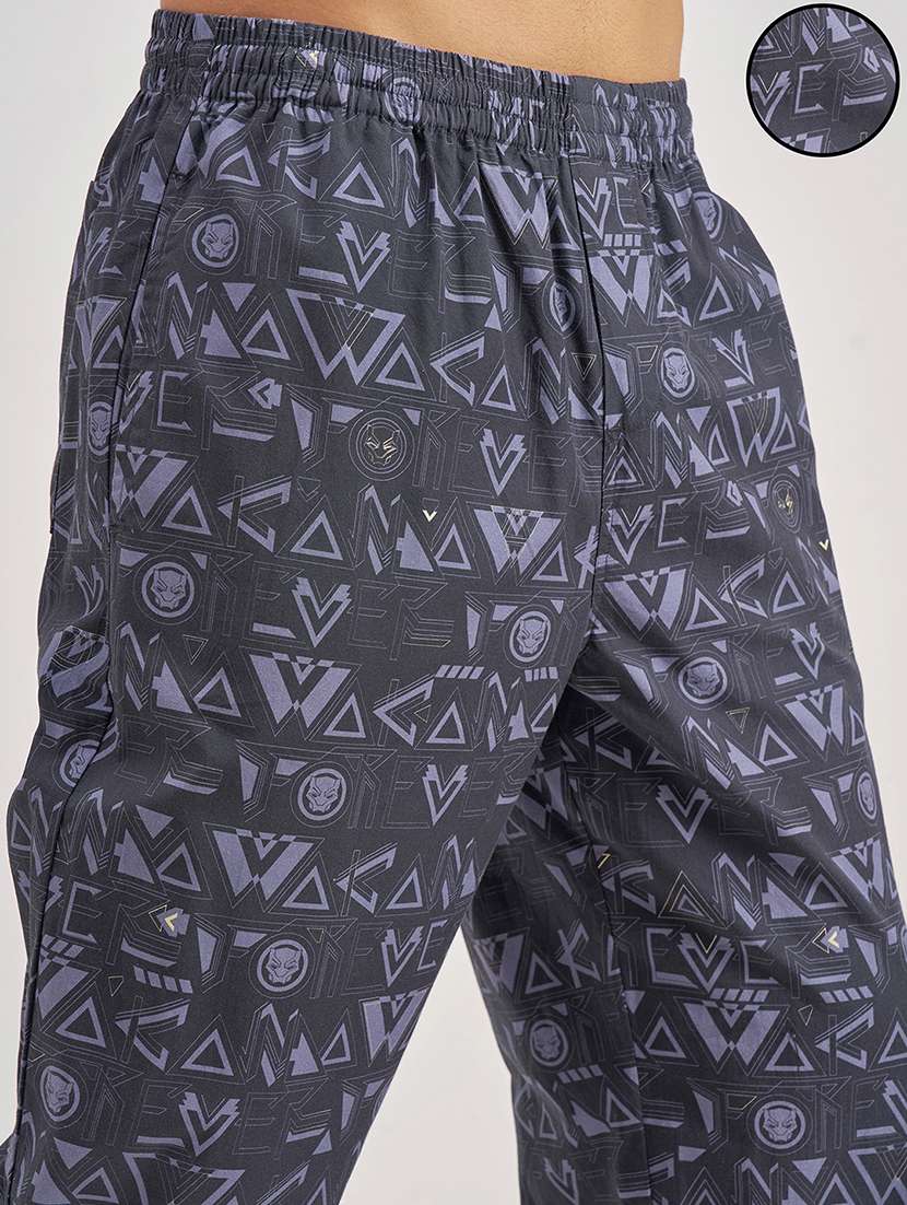 Men Printed Mid Rise Full Length Track Pant - 22511849 -  Standard Image - 1