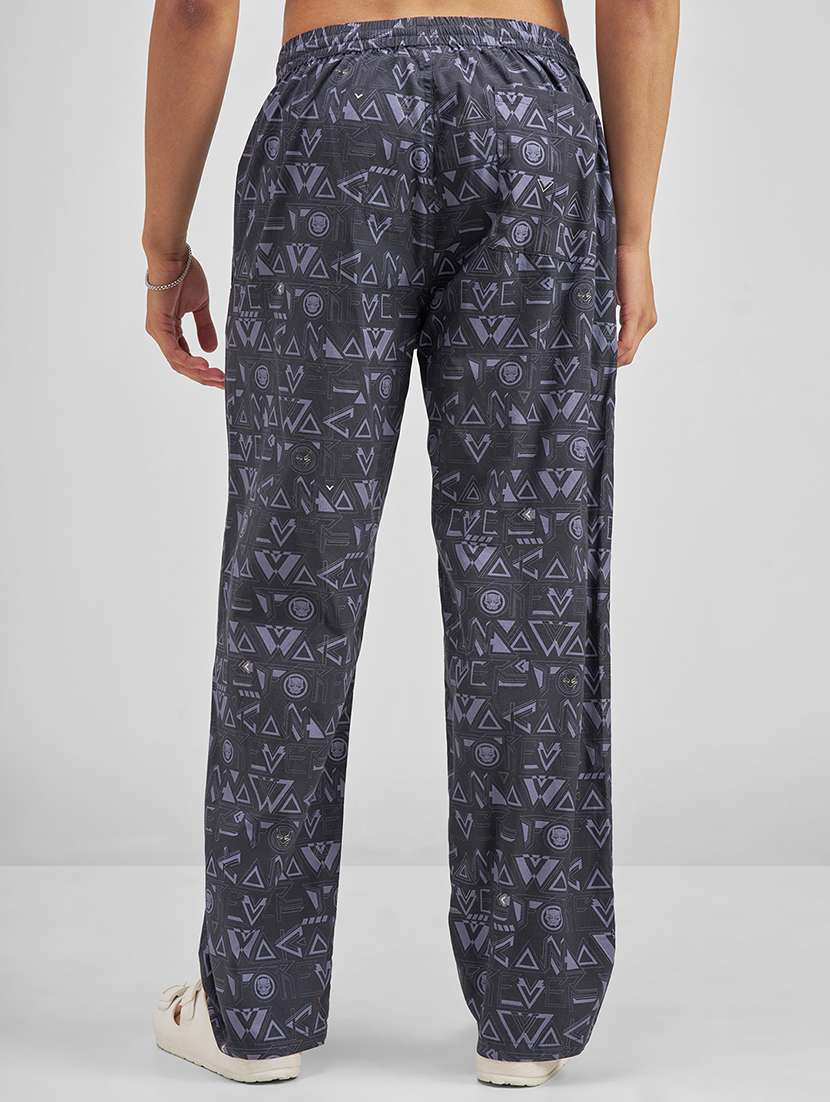 Men Printed Mid Rise Full Length Track Pant - 22511849 -  Standard Image - 4
