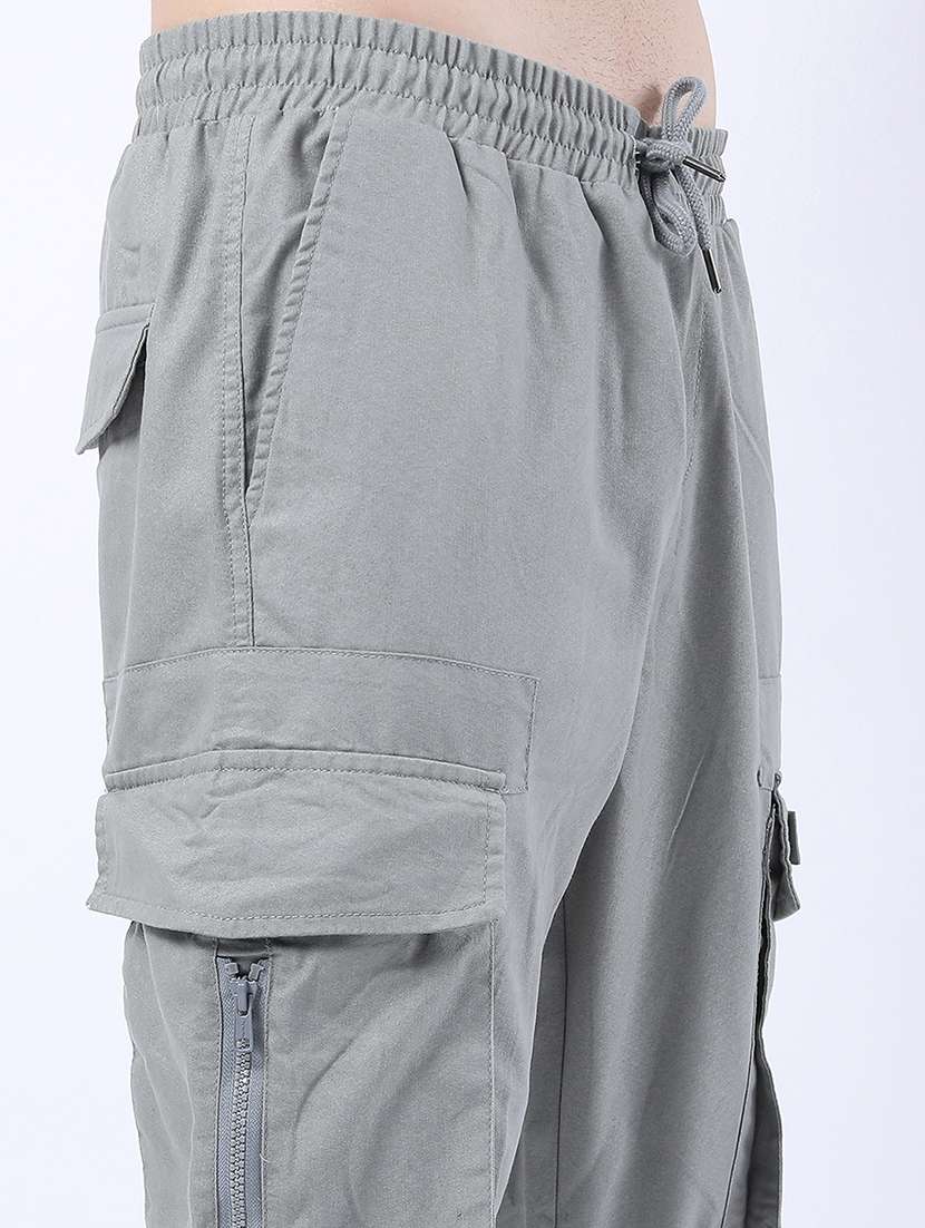 men solid mid rise regular fit jogger - 22511854 -  Standard Image - 1