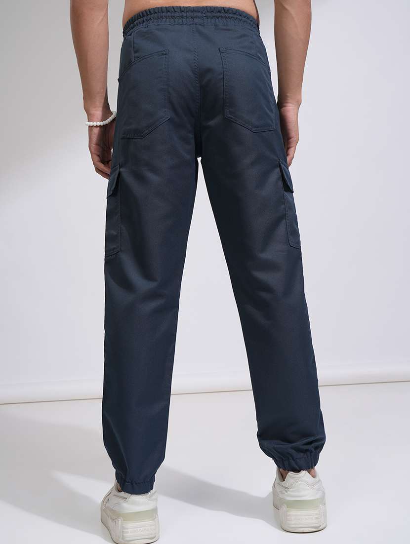 men solid mid rise regular fit jogger - 22511856 -  Standard Image - 4
