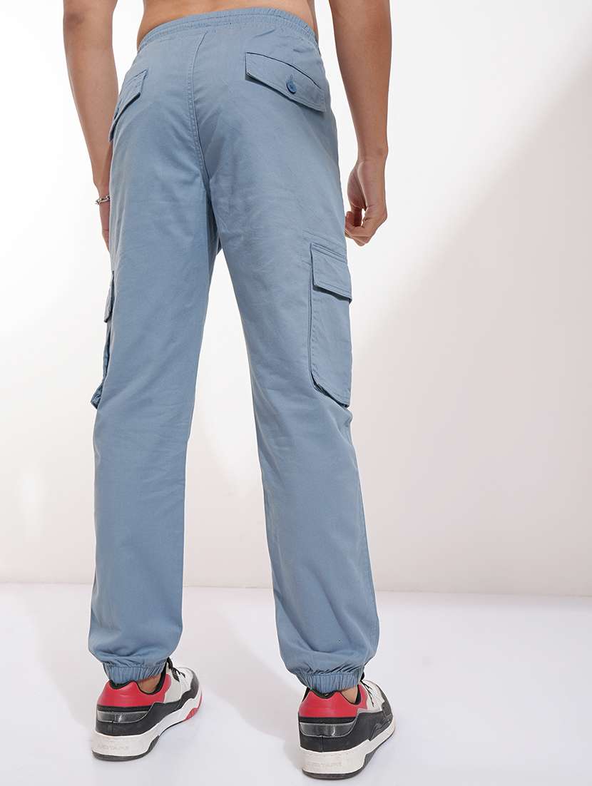 Men Solid Mid Rise Regular Fit Jogger - 22511859 -  Standard Image - 4