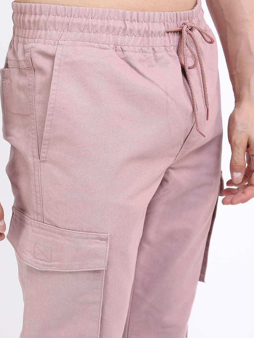 Men Solid Mid Rise Regular Fit Jogger - 22511868 -  Standard Image - 1