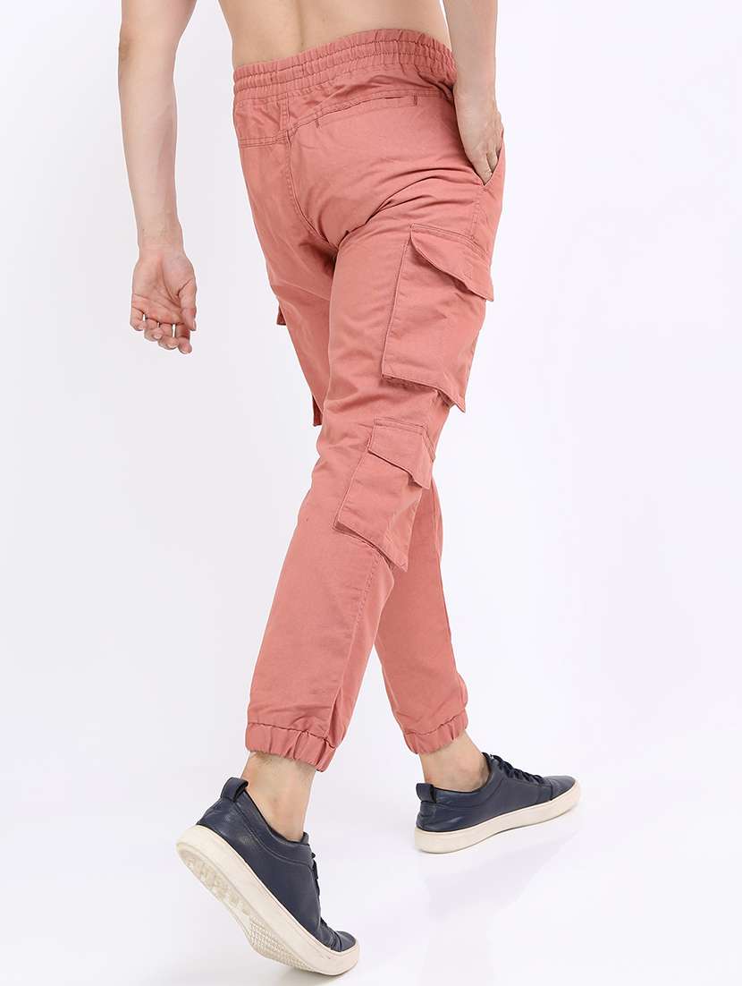 men solid mid rise regular fit jogger - 22511869 -  Standard Image - 4