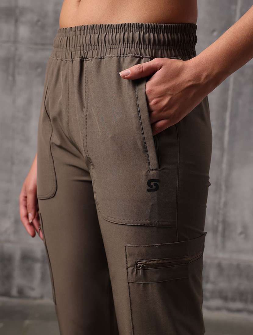 women solid mid rise regular track pant - 22512210 -  Standard Image - 1