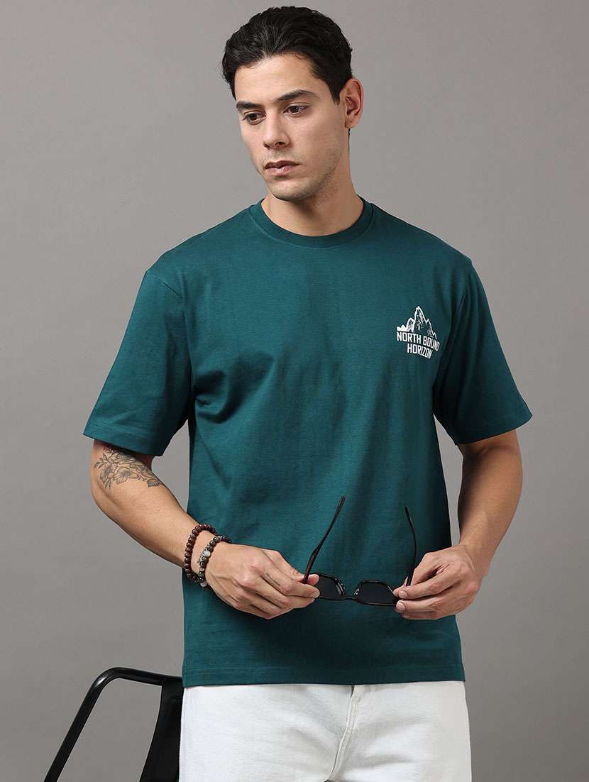 men printed short sleeve loose fit t-shirt - 22512402 -  Standard Image - 1