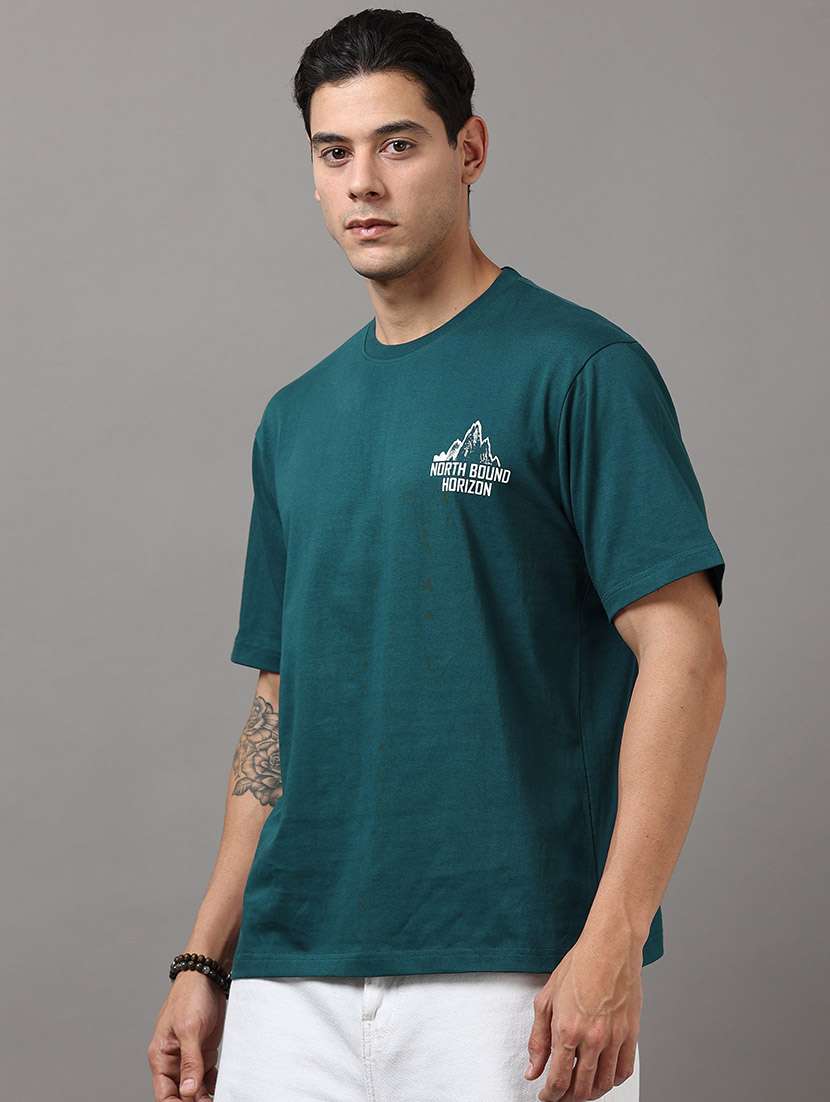 men printed short sleeve loose fit t-shirt - 22512402 -  Standard Image - 4