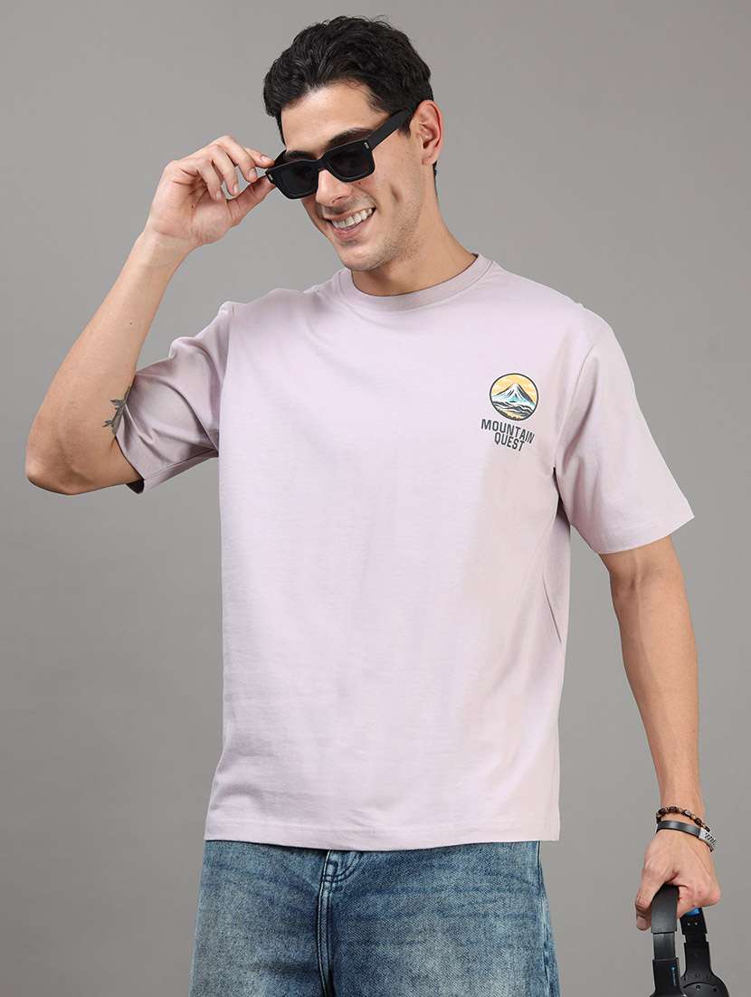 men printed short sleeve loose fit t-shirt - 22512407 -  Standard Image - 1