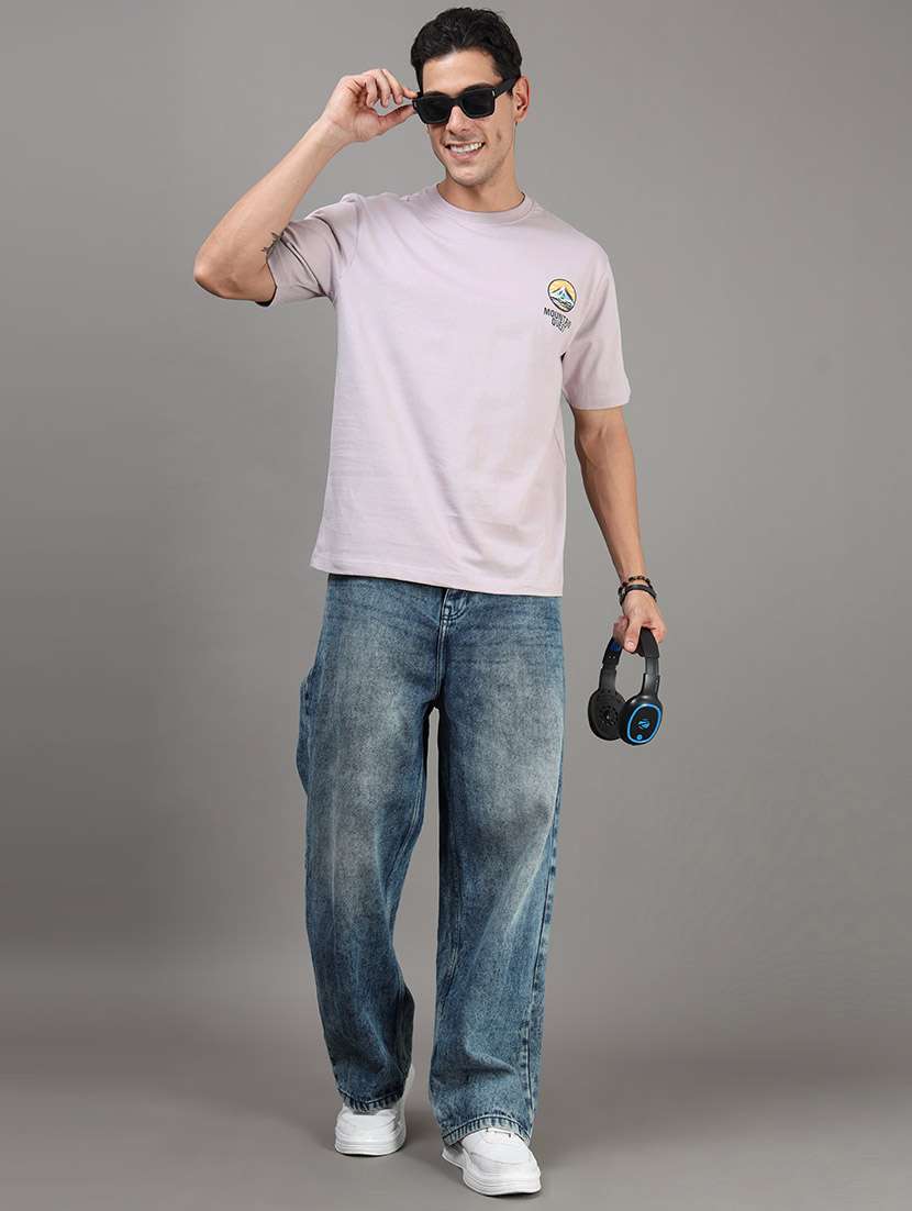 men printed short sleeve loose fit t-shirt - 22512407 -  Standard Image - 4