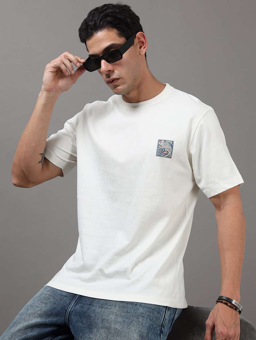 men printed short sleeve loose fit t-shirt - 22512413 -  Standard Image - 1
