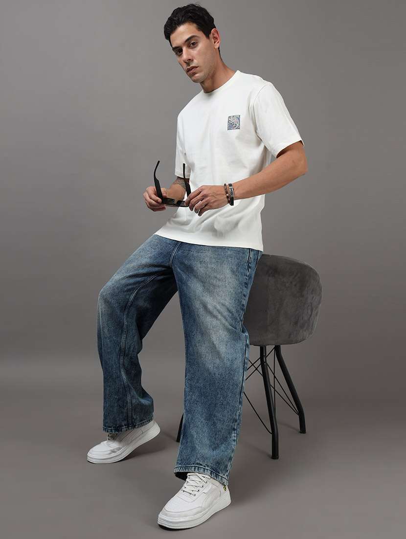 men printed short sleeve loose fit t-shirt - 22512413 -  Standard Image - 4
