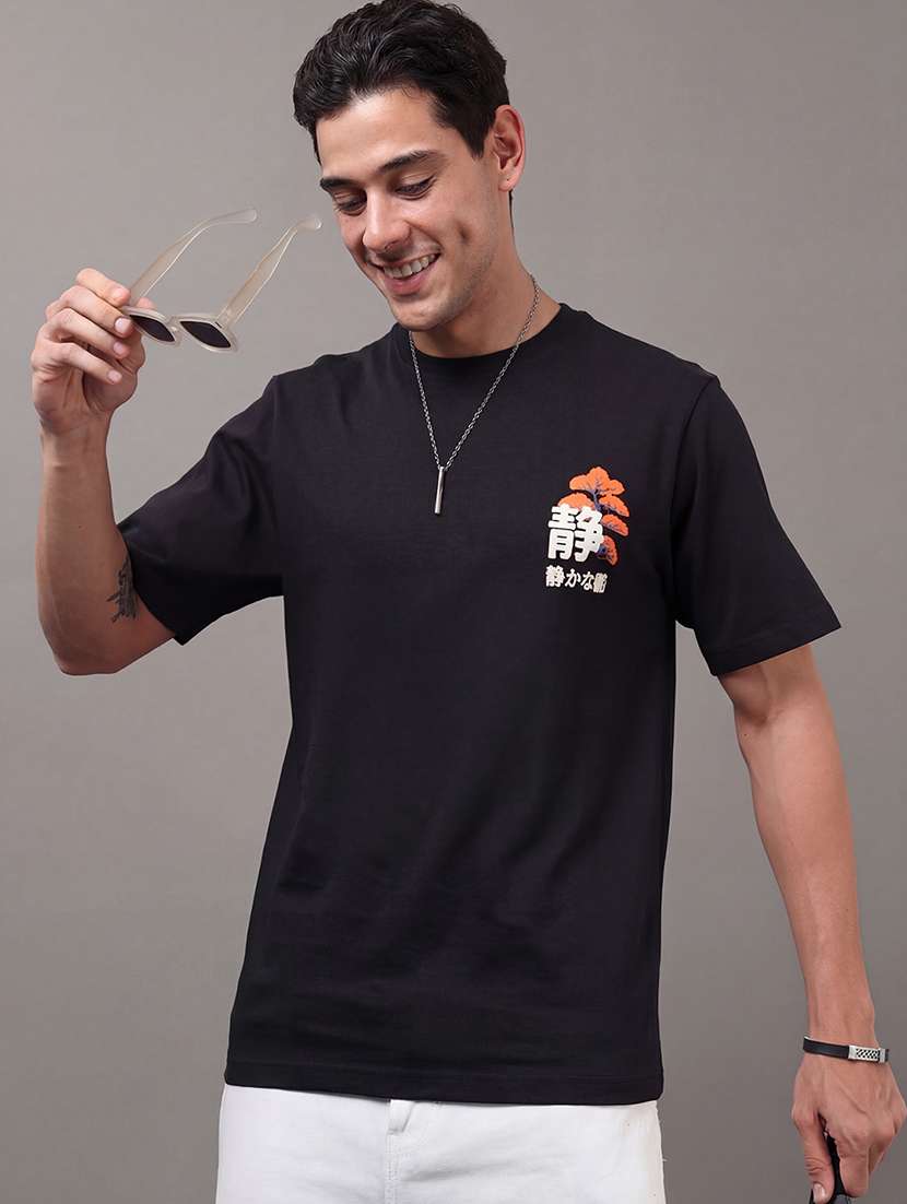 men printed short sleeve loose fit t-shirt - 22512420 -  Standard Image - 1