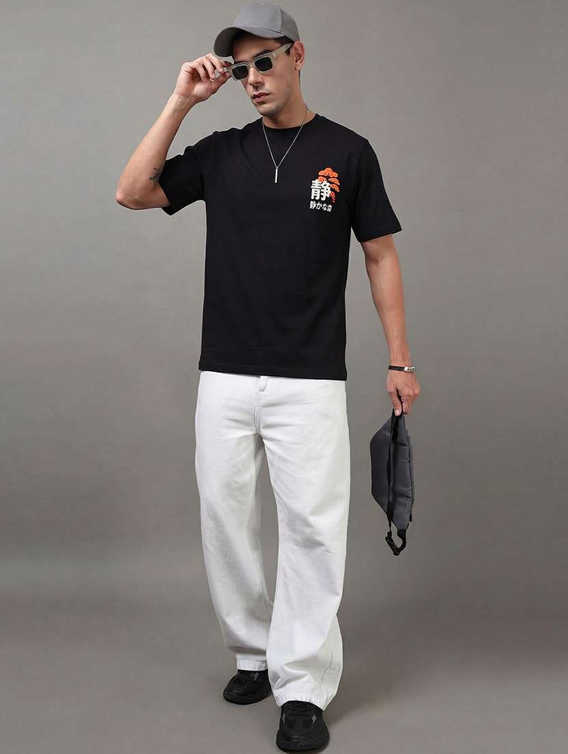 men printed short sleeve loose fit t-shirt - 22512420 -  Standard Image - 4