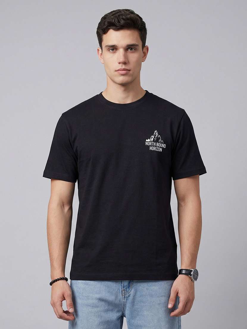 men printed short sleeve loose fit t-shirt - 22512421 -  Standard Image - 1