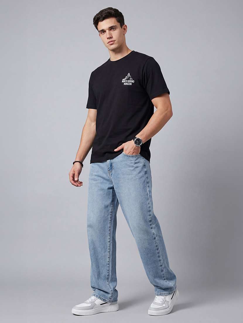 men printed short sleeve loose fit t-shirt - 22512421 -  Standard Image - 4