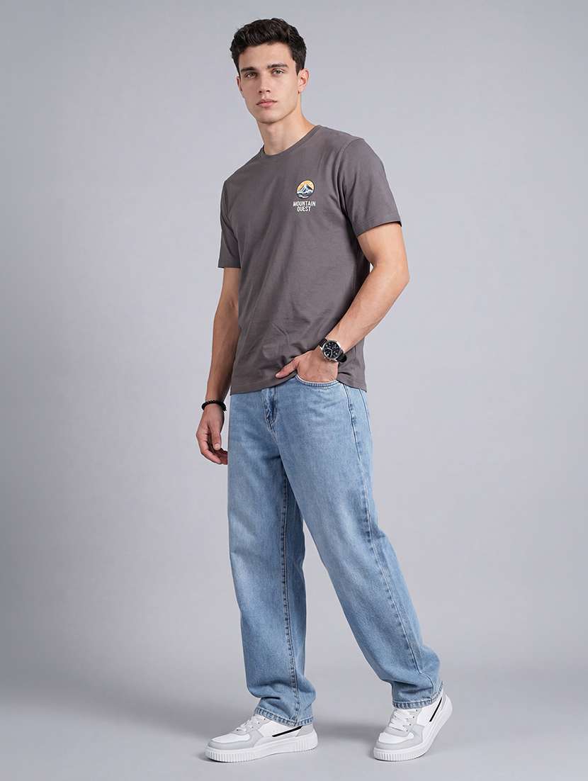 men printed short sleeve regular fit t-shirt - 22512422 -  Standard Image - 4