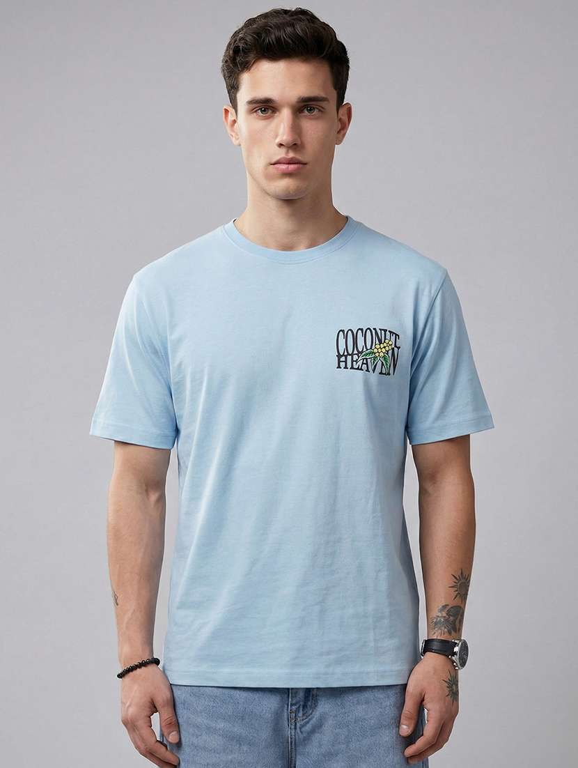 men printed short sleeve regular fit t-shirt - 22512427 -  Standard Image - 1