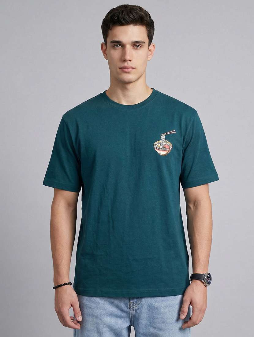 men printed short sleeve loose fit t-shirt - 22512429 -  Standard Image - 1