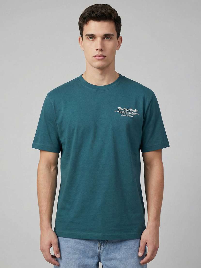 men printed short sleeve loose fit t-shirt - 22512430 -  Standard Image - 1