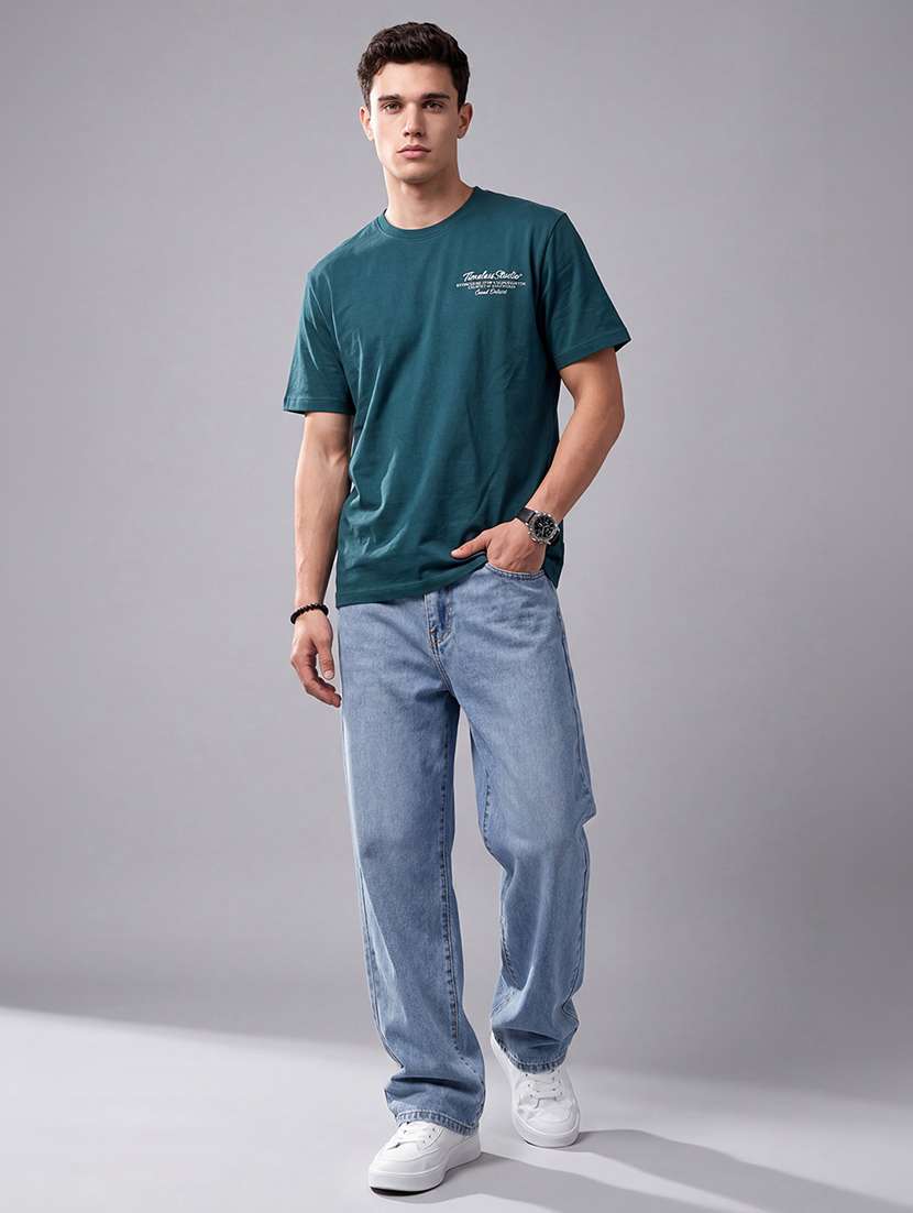 men printed short sleeve loose fit t-shirt - 22512430 -  Standard Image - 4
