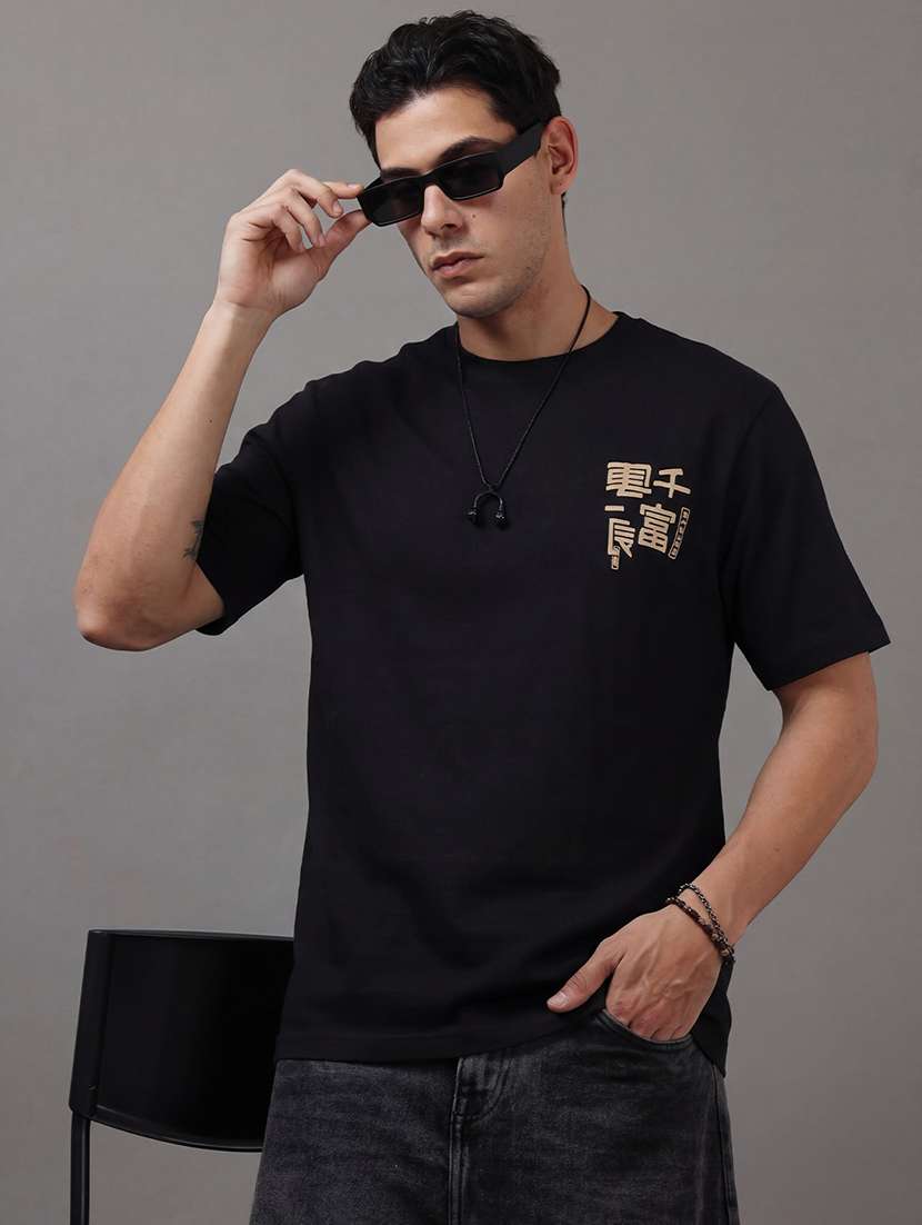 men printed short sleeve loose fit t-shirt - 22512431 -  Standard Image - 1