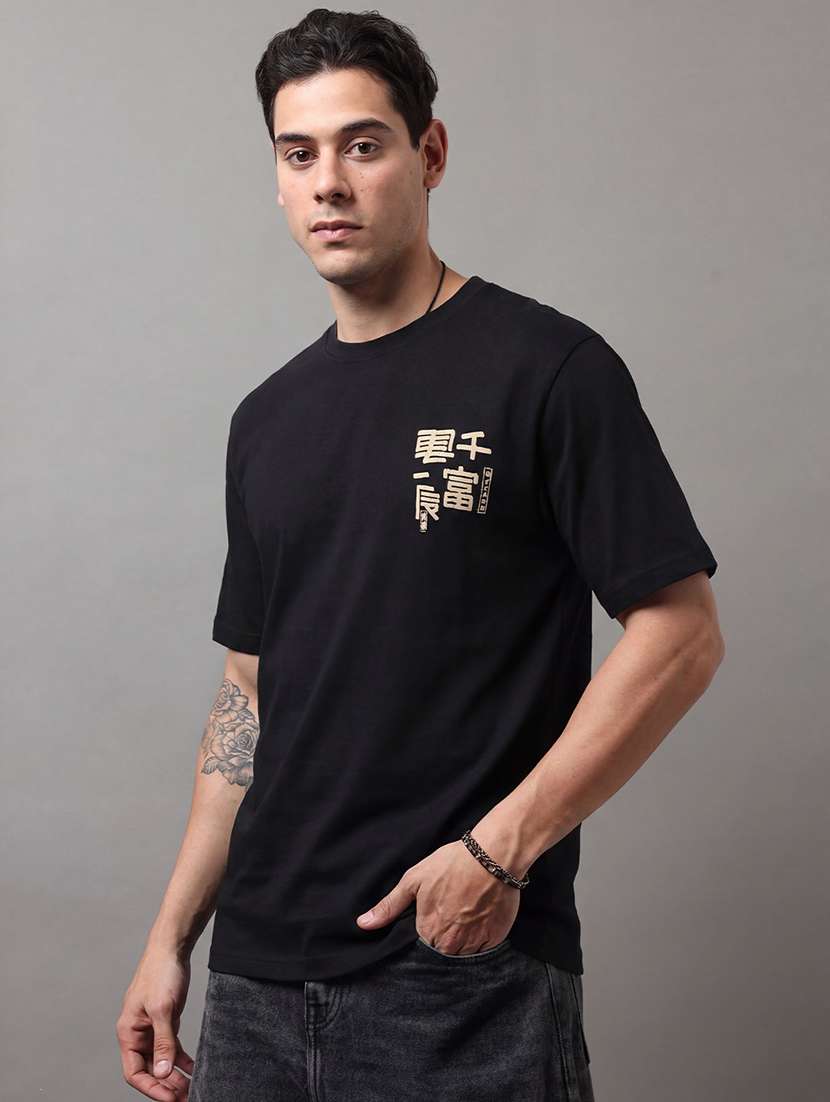 men printed short sleeve loose fit t-shirt - 22512431 -  Standard Image - 4