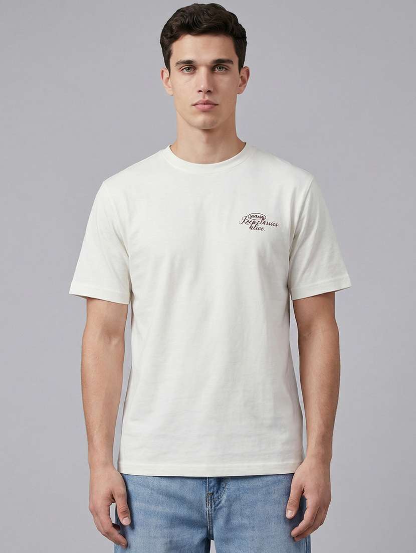men printed short sleeve loose fit t-shirt - 22512434 -  Standard Image - 1