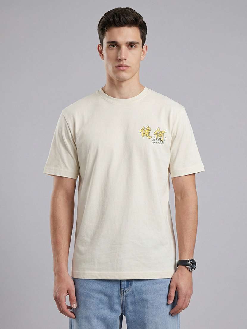 men printed short sleeve loose fit t-shirt - 22512435 -  Standard Image - 1