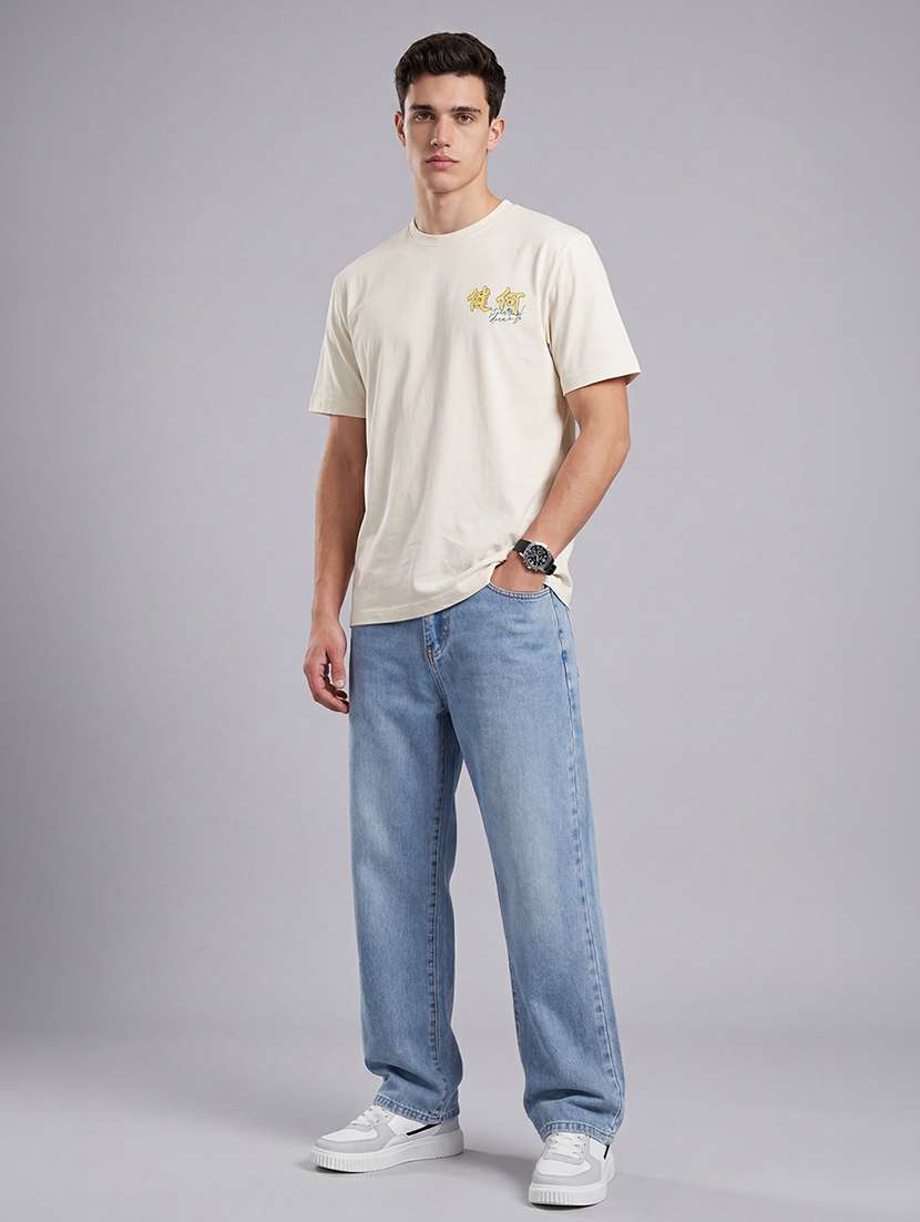 men printed short sleeve loose fit t-shirt - 22512435 -  Standard Image - 4