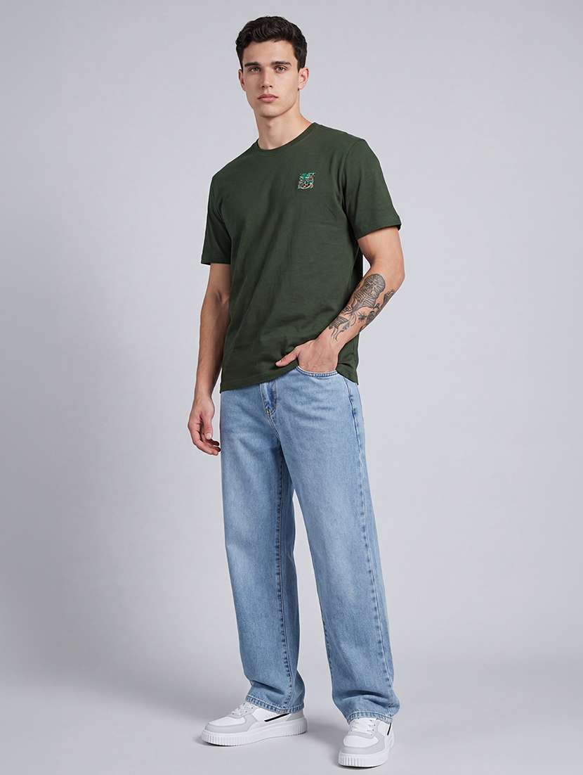 men printed short sleeve regular fit t-shirt - 22512436 -  Standard Image - 4
