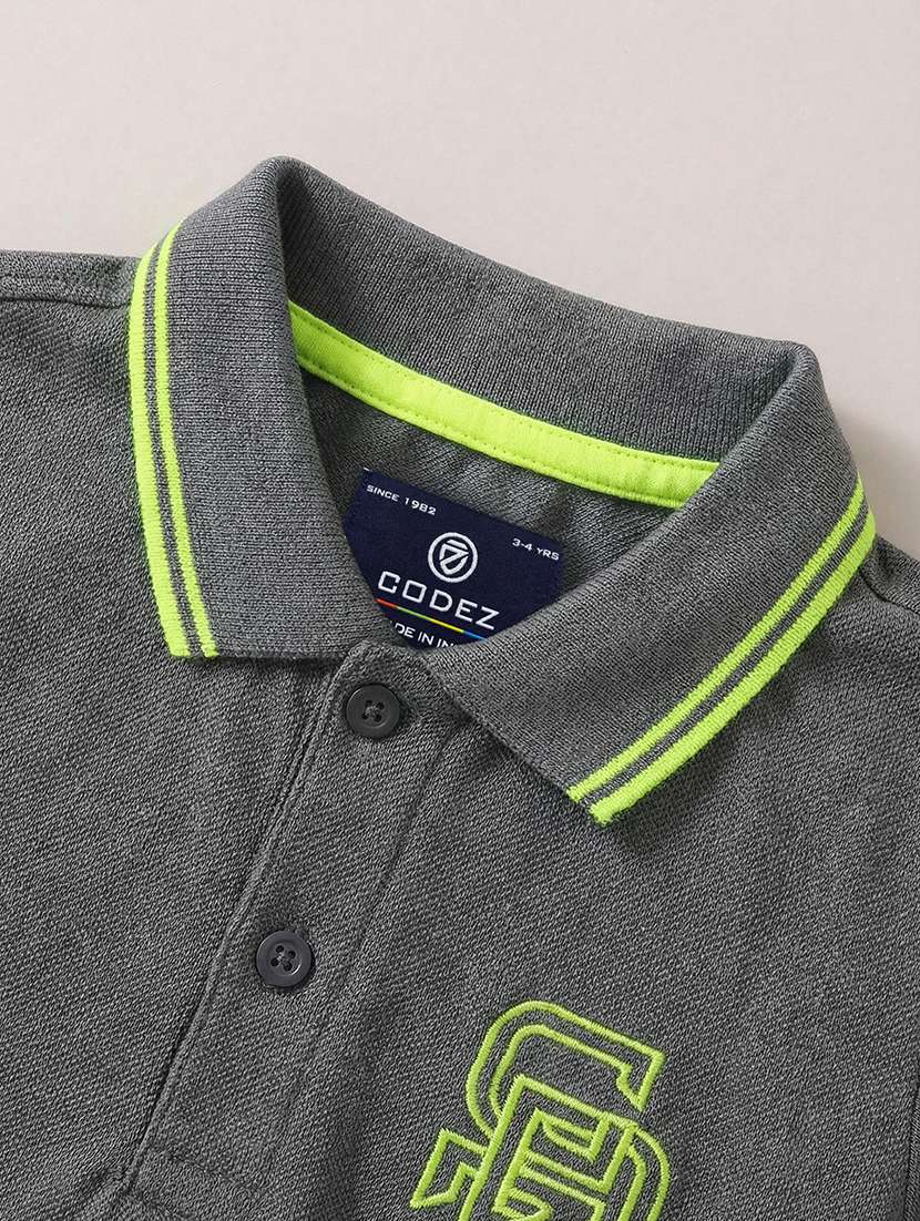 boys solid short sleeve polo t-shirt - 22512457 -  Standard Image - 1