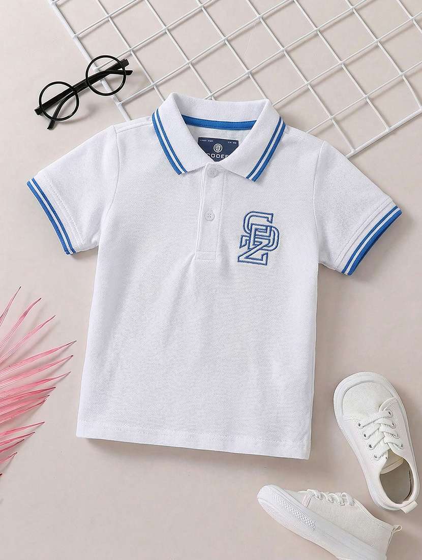 boys pack of 2 solid short sleeve polo t-shirt - 22512470 -  Standard Image - 1