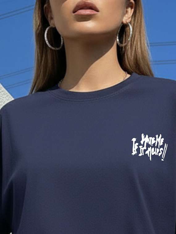 women printed round neck oversized t-shirt - 22512510 -  Standard Image - 4