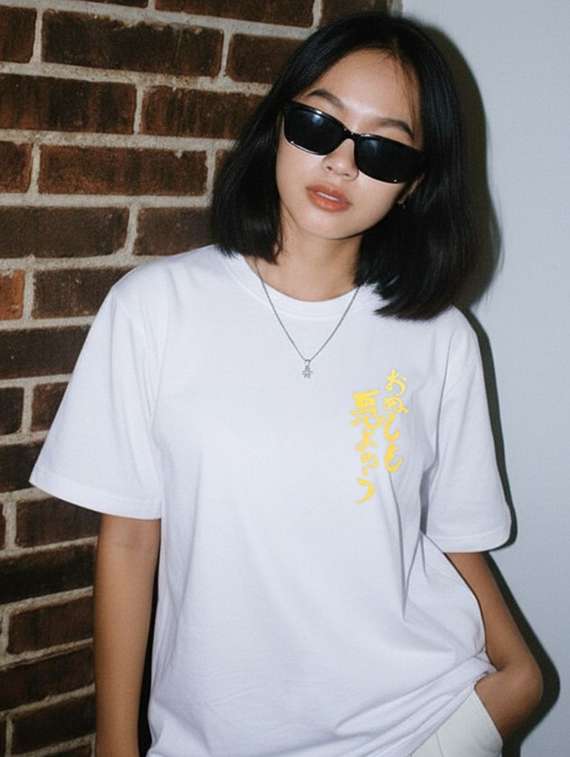 Women Printed Round Neck Oversized T-shirt - 22512524 -  Standard Image - 1