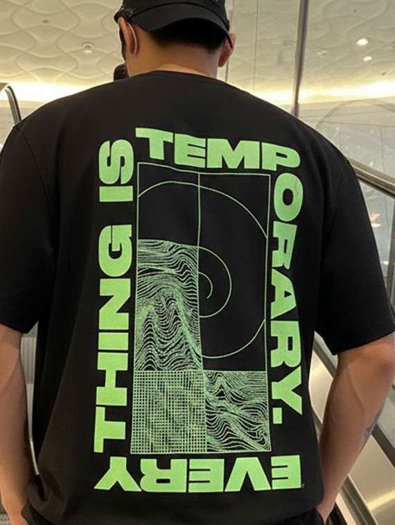 men printed short sleeve oversized t-shirt - 22512563 -  Standard Image - 1