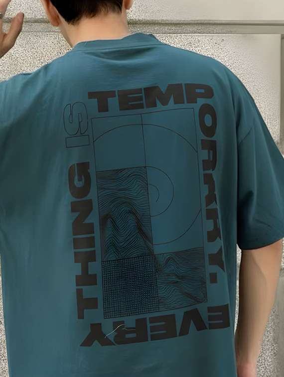 men printed short sleeve oversized t-shirt - 22512564 -  Standard Image - 1